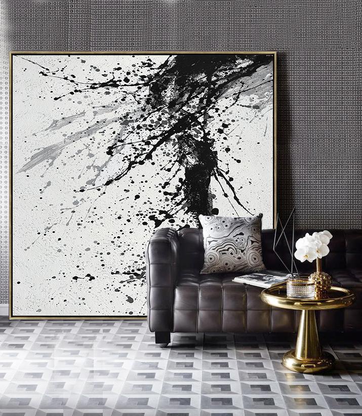 Minimalist Drip Painting #DH29A - Click Image to Close